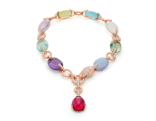 Multi-gemstone necklace from the Bvlgari_Polychroma collection image