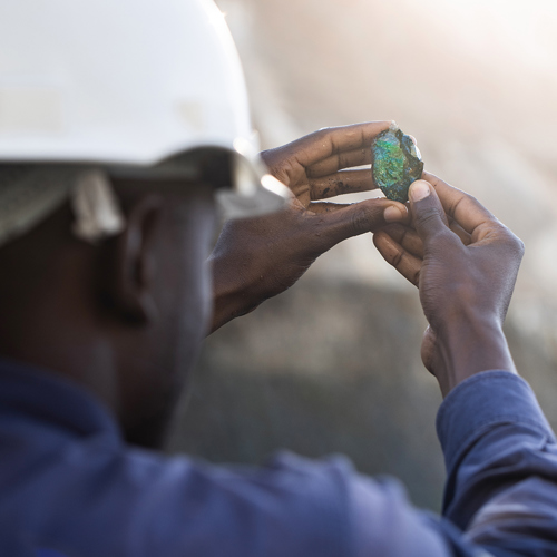 Rough emerald from the Kagem Mining Limited in Zambia image