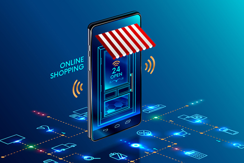 Online shopping image