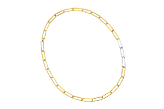 Kinraden Exhaling Her gold and silver necklace