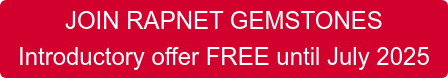 JOIN RAPNET GEMSTONES Introductory offer FREE until July 2025