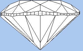 Side view diagram of diamond image