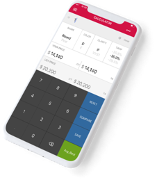 Phone with RapNet calculator image