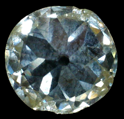 An Old European Cut diamond with a thin girdle which resulted in chips in three places image
