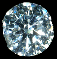 Diamond with a lot of surface wear and chips on the girdle image